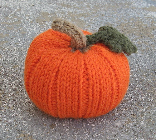 Pumpkin knit in Encore Worsted