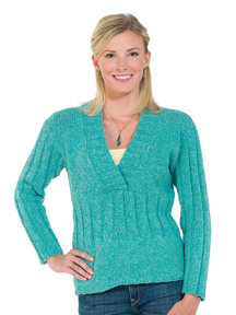 Taria Tweed Casual Ribbed Pullover