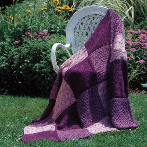 Patchwork Trio Afghan in Encore Worsted