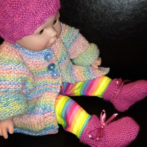 baby alpaca cherish hat and booties