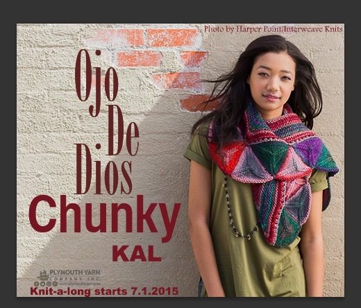 ojo chunky shawl KAL