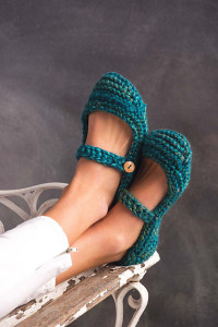 Mary Jane Slippers by Amy Niezur