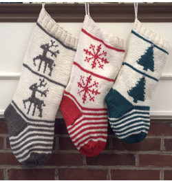 Free pattern download F775 Homestead Stocking Trio. Create memories with these family heirlooms this this. Young and old alike will cherish this special gift!