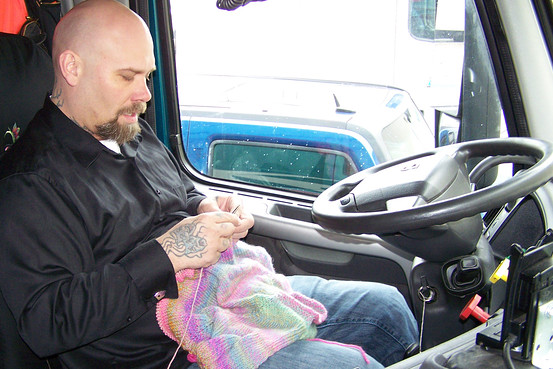 Truckers Pick Up Knitting