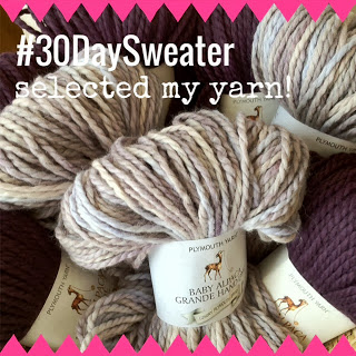 30 Day Sweater Challenge and Baby Alpaca Grande