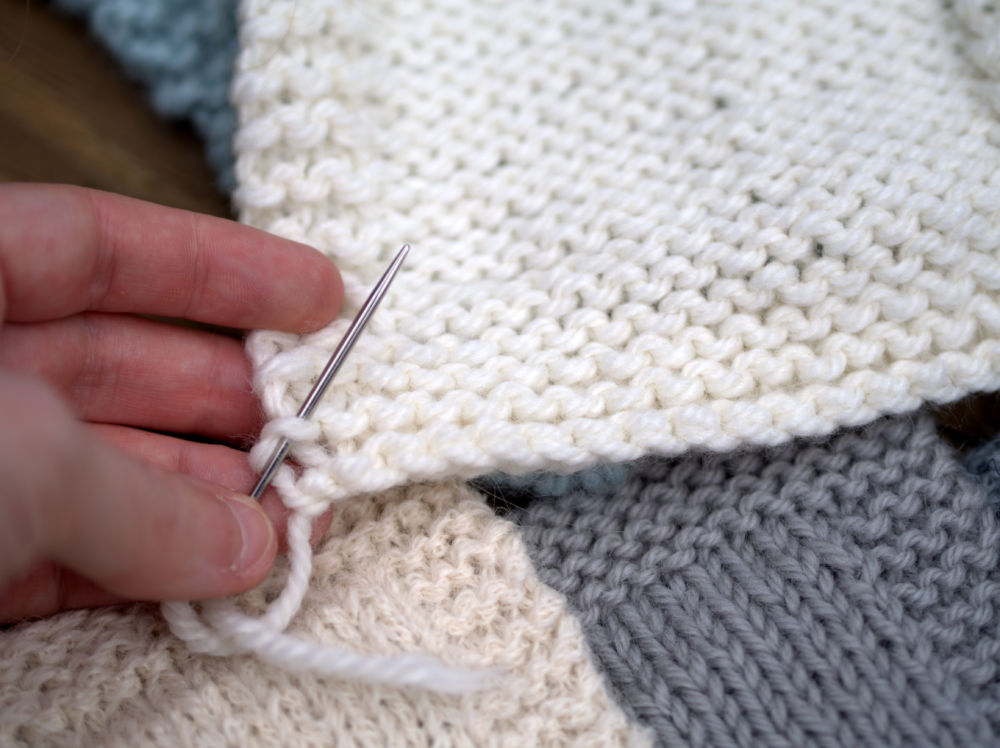 Repurpose Your Swatches into a Blanket - Plymouth Yarn Magazine | Your ...