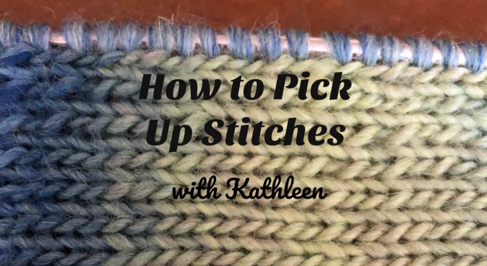 How To Pick Up Stitches In Knitting For Sleeves Tutorial Pick Up And 
