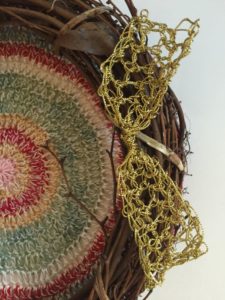 wreath by Kathryn Vercillo for Plymouth Yarn