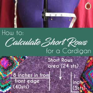 How to Calculate Short Rows for a Cardigan